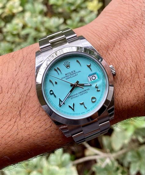 rolex tiffany datejust|rolex tiffany blue 41mm.